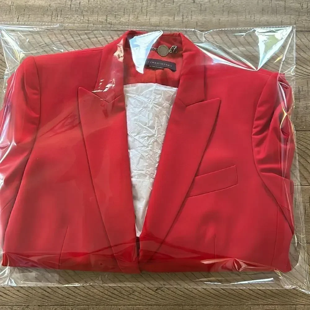 Ferrari 🏎️ Red Wool Blazer by Stella McCartney. Chic! 4 Convenient pockets!